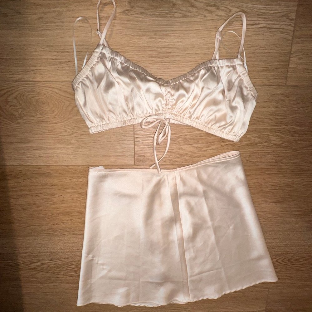 Medusa Satin Two Piece Set